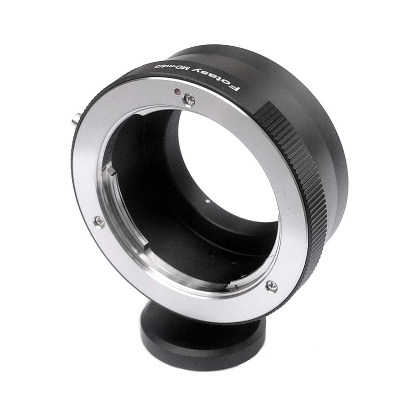 Fotasy Minolta MD Rokkor Lens to M43 MFT Adapter, Tripod Mount, for Olympus E-PL8 E-PL9 E-M1 E-M5 E-M10 I II III E-PM2 E-PM1 Pen-F E-M1X/ Panasonic G7 G9 GF8 GH5 GX7 GX8 GX9 GX85 GX80 GX850 G90 G91 Tripod Ring