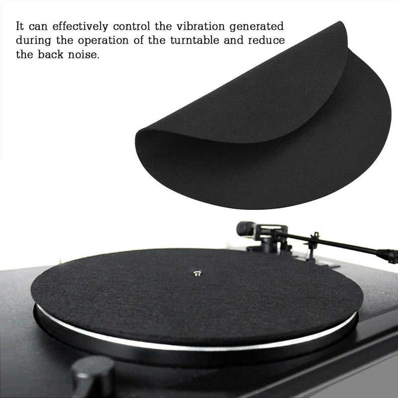 Eurobuy Turntable Mat, 11.4 Inch Vinyl Turntable Record Player Flat Soft Mat Slipmat Pad Protect Your Vinyl from Static and Dust, Universal for All Vinyl LP Record Players