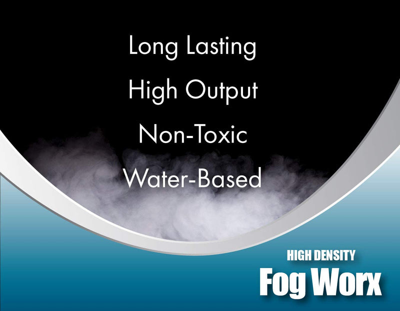 [AUSTRALIA] - Sanco Industries Fogworx Extreme High Density Fog Juice Gallon - Long Lasting, High Output, Odorless Water Based Fog Machine Fluid - For 400 Watt To 1500 Watt Machines HD Gallon 