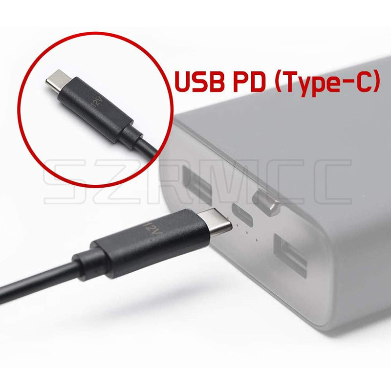 SZRMCC USB Type-C to Weipu SF610 2 Pin PD Trigger Power Cable for BMPCC Blackmagic Pocket Cinema Camera 4K 6k
