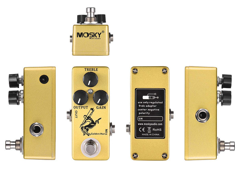 [AUSTRALIA] - YMUZE Mosky Golden Horse Guitar pedal with Overdrive Function 