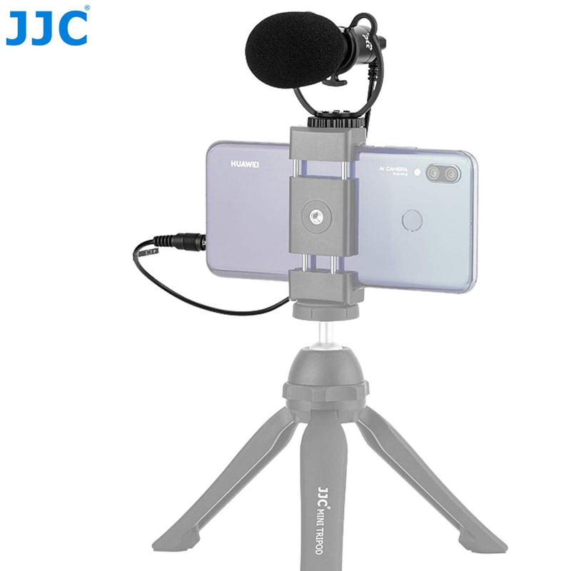 [AUSTRALIA] - JJC SGM-V1 Shotgun Video Microphone, Cardioid Microphone Condenser Mic Vdeomicro w/Shock Mount, Furry Foam Windscreen, Electret Condenser, 3.5mm TRS TRRS Cable, for Andoid Phone DSLR Camcorder 