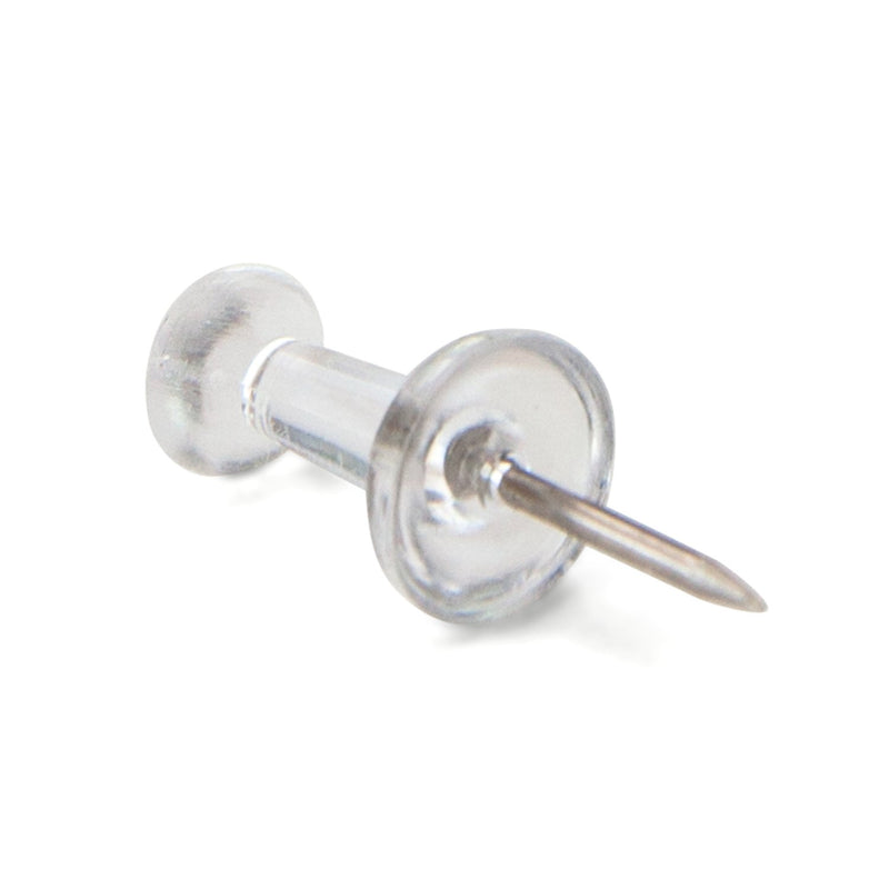 U Brands Push Pins, Clear Plastic Head, Steel Point, 200-Count - 658U08-24 Original Version