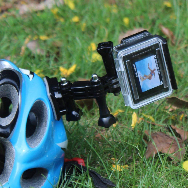 [AUSTRALIA] - HSU Adjust Arm Straight Joints Mount, Long and Short Same Direction Straight Joints Mount for GoPro Hero 10 9 8 7 6 5 4 3 3+ 2 1, AKASO Campark and Other Action Cameras 