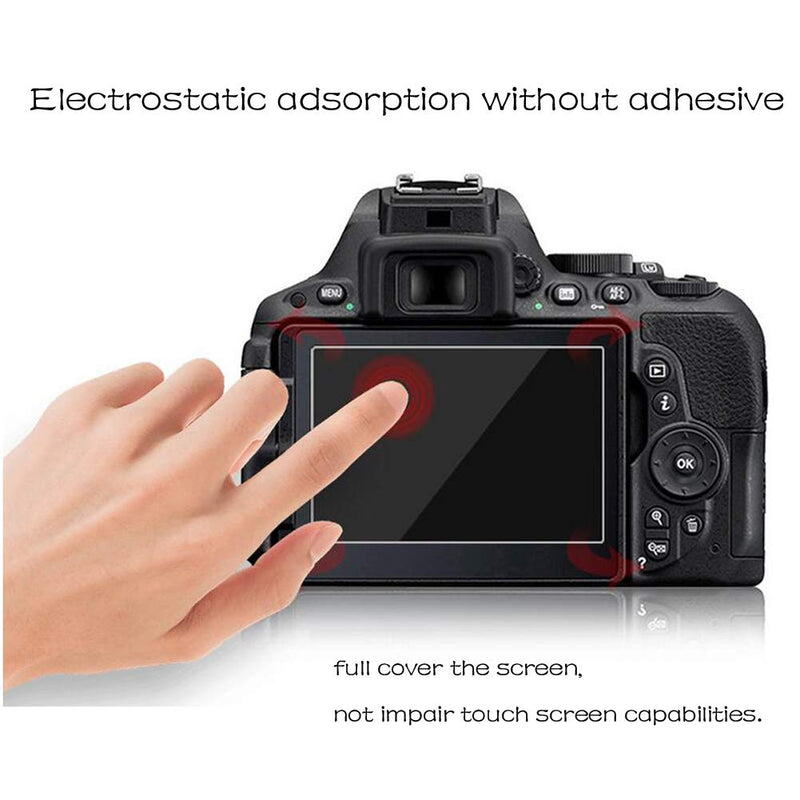 PCTC Tempered Glass LCD Screen Protector Compatible for DSLR Camera Nikon D7500 Protective cover film (3 Pack)