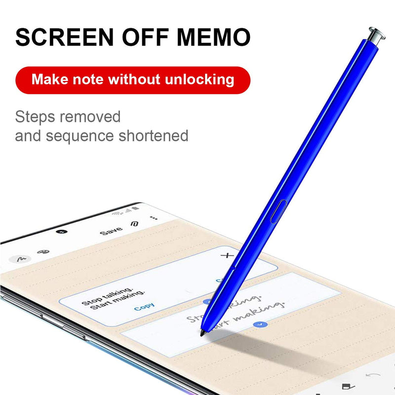 Afeax Note10 Pen (Without Bluetooth),Stylus Touch S Pen Compatible for Samsung Galaxy Note 10 (Blue) Note 10 Blue