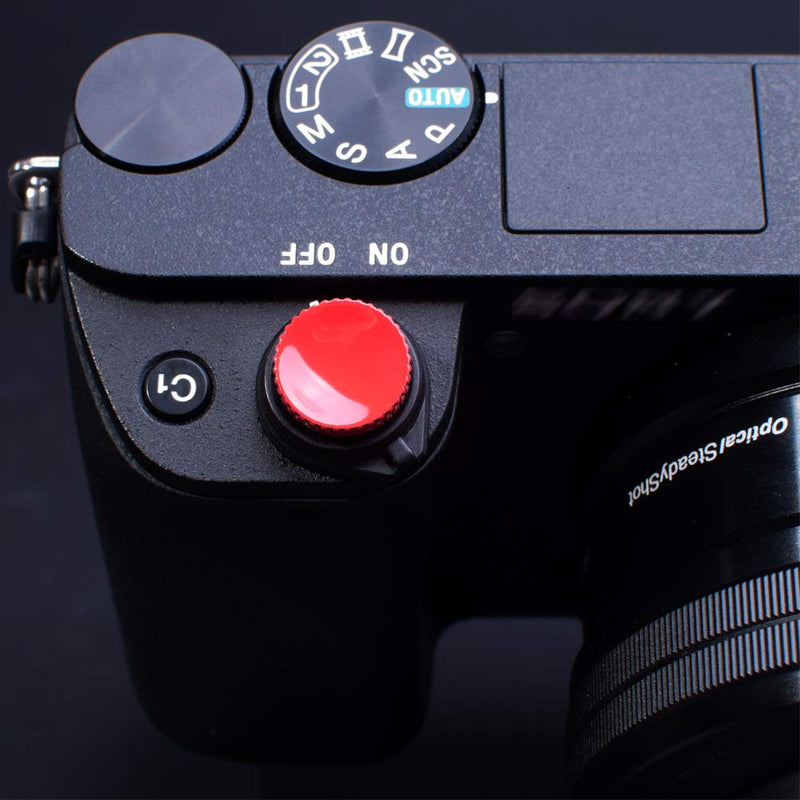 [AUSTRALIA] - VKO Camera Soft Release Shutter Button Cap Compatible with Sony ZV-1 ZV1 RX100M7 RX100M6 RX100M5 RX100M4 RX100M3 A6000 A6100 A6300 A6400 A7R A7S A7 Flat Surface Shutter Button Cameras Red(2 Pack) 