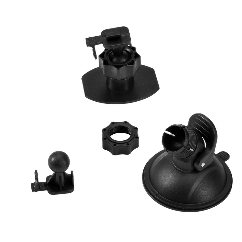 Suction Cup Mount for YI Dash Cam, Glue Adhesive Mount Compatible with Yi Dash Camera, with 2 Different Pivot Swivel Points(2 Pack), 2 Wipes(Dry and Wet), 2 Glue Double Sided Adhesive Tapes