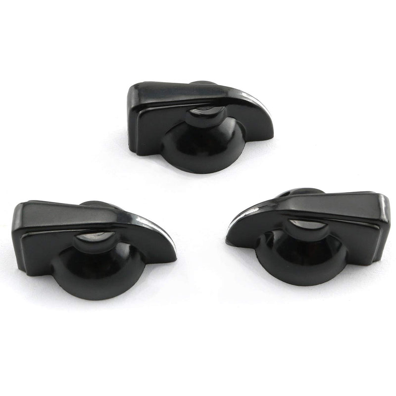 [AUSTRALIA] - Longdex Chicken Head Knob 8PCS Black Vintage Guitar Amplifier Potentiometer Knob with Set Screw 