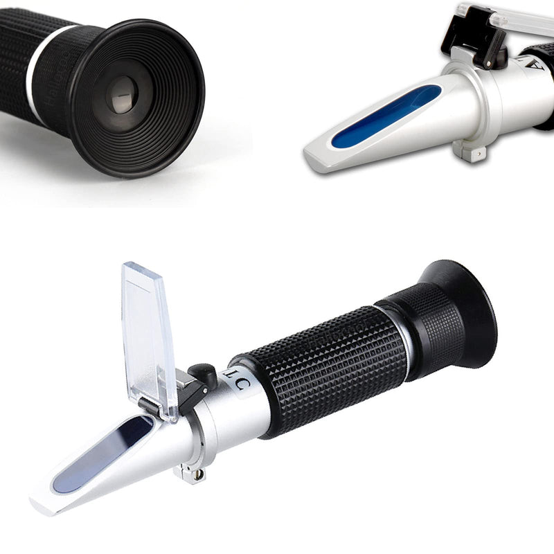 Brix Refractometer 0-32% Brix Meter Refractometer for Sugar, Portable Brix Hydrometer Tester for Measuring Sugar Content in Fruit, Saccharimeter Refractometer for Replacement Sugar Hydrometer Brix Refractometer