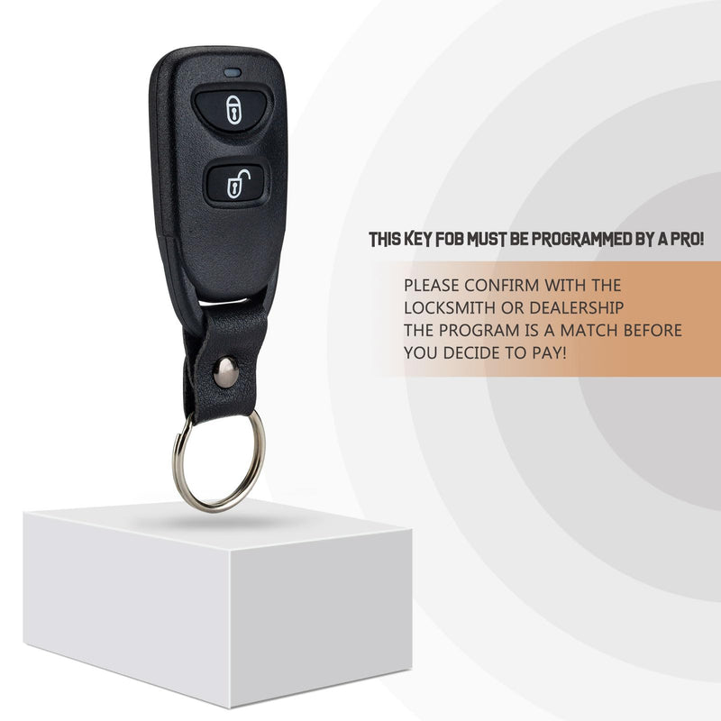 USAKeys New Keyless Entry Replacement for 2007/2008/2009/2010/2011/2012 Hyundai Santa Fe with FCCID: PINHA-T038 (Single) SINGLE