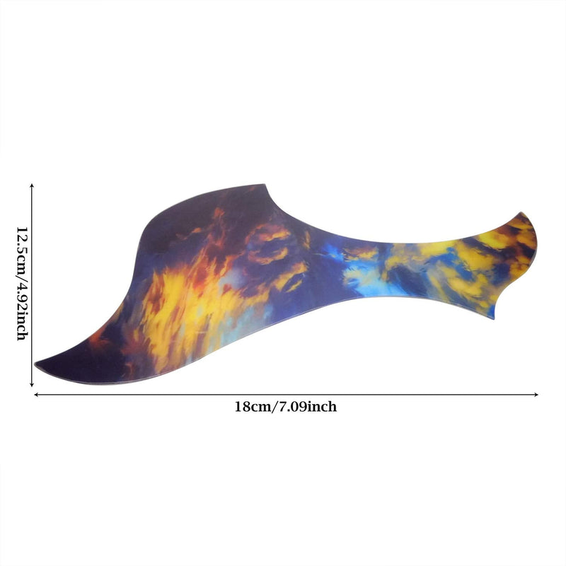 [AUSTRALIA] - Honbay 1PCS Self Adhesive Anti-Scratch Hummingbird and Water Shaped Acoustic Guitar Pickguard 