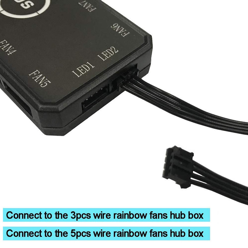 [AUSTRALIA] - LEDdess Rainbow RGB LED Strip Computer Lighting via Magnet for DS hub Box (5050 SMD 2pcs 15leds 30cm, DS Rainbow Fans kit Extension Accessories, A&D&E Series) 