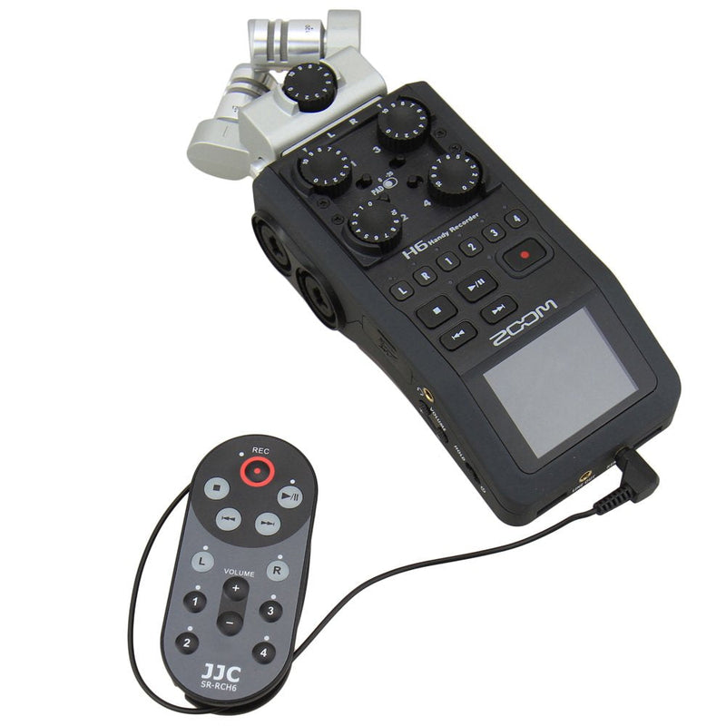 JJC H6 Cable Wired Remote Control Commander for Zoom H6 & H6 All Black 2020 Version Handy Portable Digital Recorder Replaces Zoom RCH-6 Controller - Cable Length: Approx 1.4m / 4.6 Feet for H6 & H6 Black