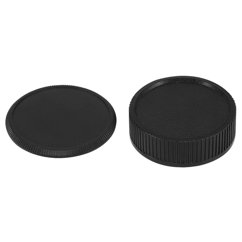 Haoge Camera Body Cap and Rear Lens Cap Cover for Leica L39 M39 39mm Screw Mount Camera Lens for Leica L39 M39 39mm Mount