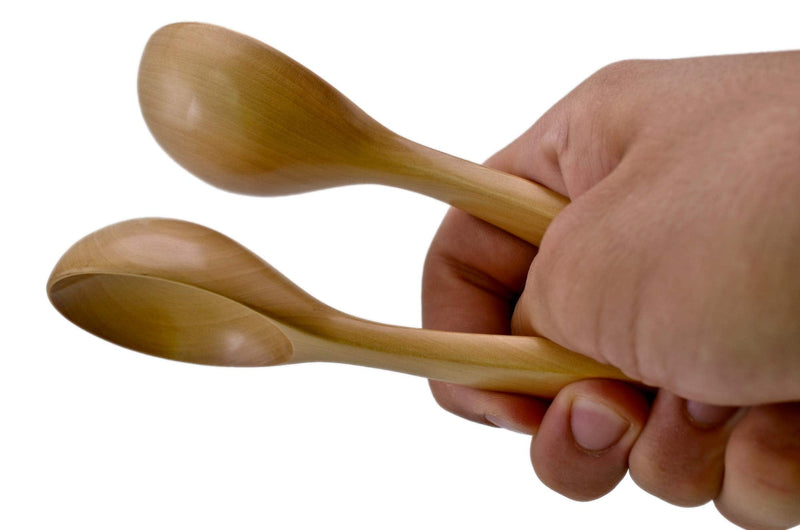 Pea Patch Boxwood Musical Spoons (Gumbo Style), Short - w/free instruction booklet