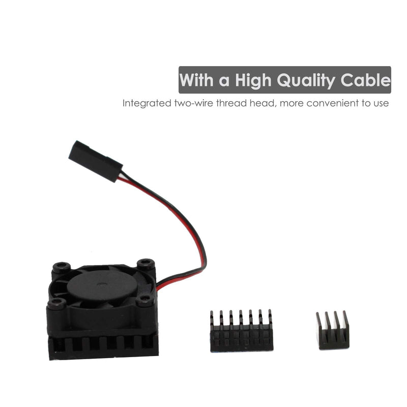 iUniker Raspberry Pi Computer Module 4 Heatsink, Raspberry Pi CM4 Cooling Fan and Heatsink, Pi Cooling Fan for Raspberry Pi Computer Module 4 (for CM4)