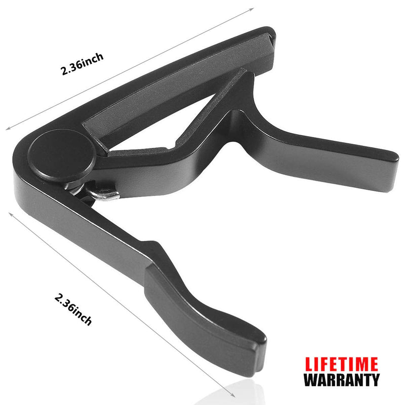 [AUSTRALIA] - WINGO Pro Ukulele Capo for Soprano Contert Baritone, Black. Ukulele Capo Black 