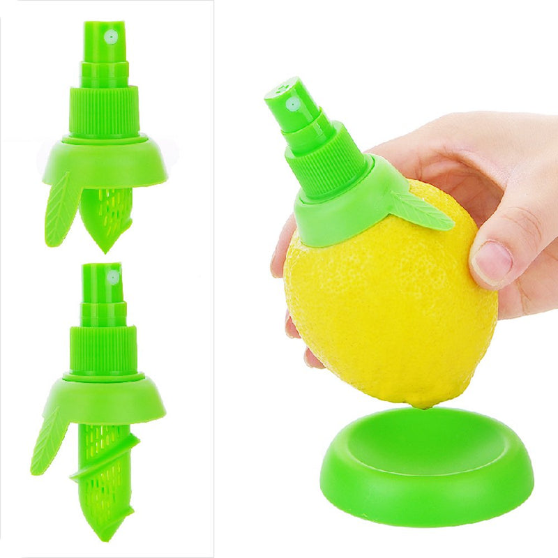 Roca 3pcs Citrus Sprayer with Manual Lemon Juicer Squeezer Set,Fresh Fruit Juice Serving Tools Easy Spray Nozzle Plug and Stainless Steel Handy Orange Lime Juicer