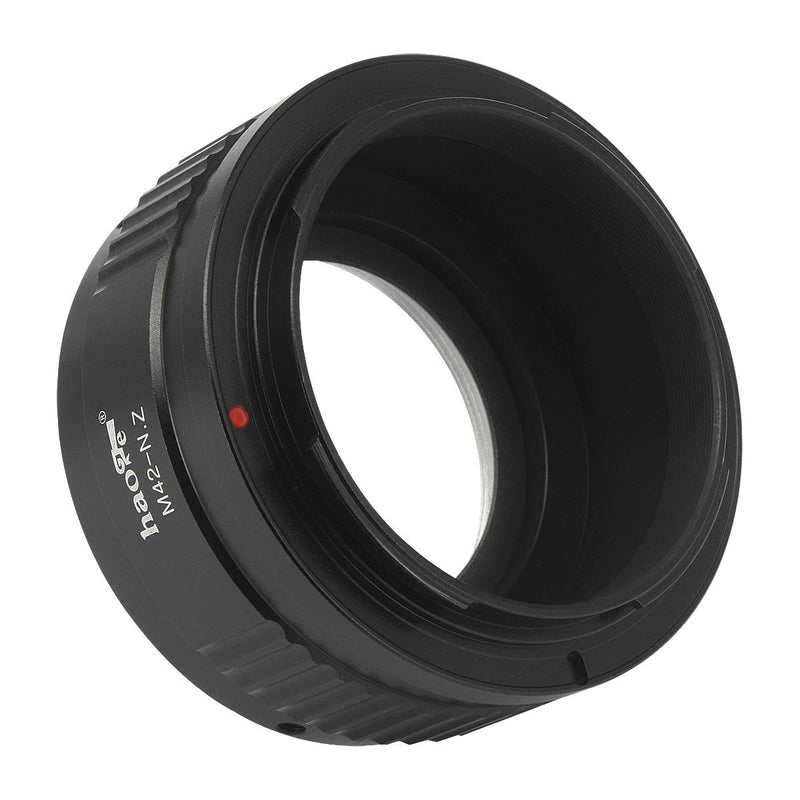 Haoge Manual Lens Mount Adapter for 42mm M42 Mount Lens to Nikon Z Mount Mirrorless Camera Such as z6ii z7iiZ6 Z7