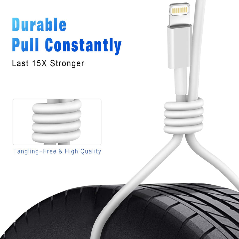 [AUSTRALIA] - iPhone Fast Charging Cable [Apple MFi Certified] 3-Pack 3FT Lightning to USB Cable iPhone Charger Cord Compatible with iPhone 14 13 12 11 Pro Max XR XS X 8 7 6 Plus SE iPad and More 3FT 