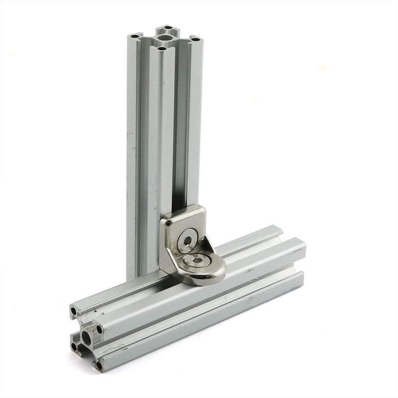 PZRT Angle Arbitrary Bracket Set,Round Corner L Connector Fasten Connector for 2020 Series Standard 6mm Slot Aluminum Profile