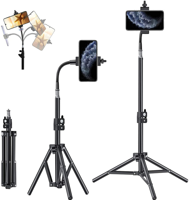 [AUSTRALIA] - Pixel Tripod for iPhone 20inch Cell Phone Stand Video Recording Vlogging/Streaming/Photography, Smartphone Tripod Stand, Sturdy and Lightweight Stand 