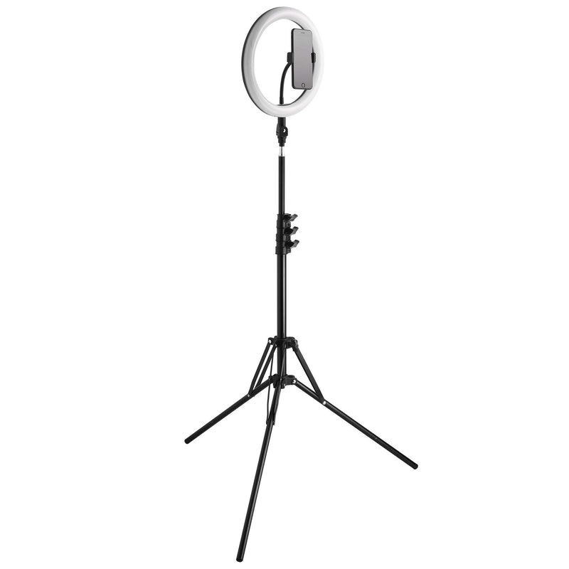 Riqiorod 7-Foot Light Stand with Reverse Folding Leg, Compact Portable Photography Light Tripod Stand for Ring Light, Strobe Light, Reflecor, Umbrella, Heavy Duty Aluminum Alloy,
