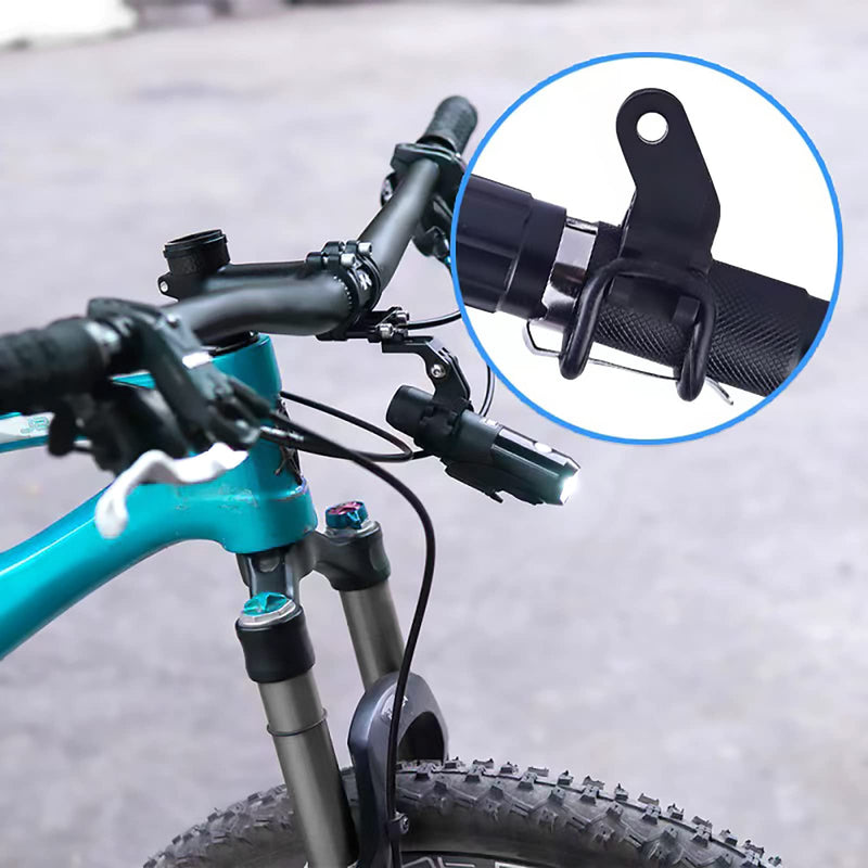 ALEOED 2 Pieces Bike Torch Light Mounting Bracket Flashlight Holder Bicycle for Gopro Camera Mount Holder Adapter for Road Bike Cycling Part Adjusted