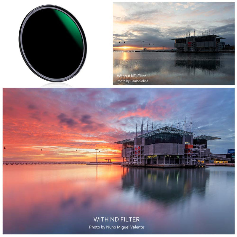 K&F Concept 58mm Lens Filter Kit Neutral Density ND8 ND64 CPL Circular Polarizer Filter Set with 24 Multi-Layer Coatings for Camera Lens
