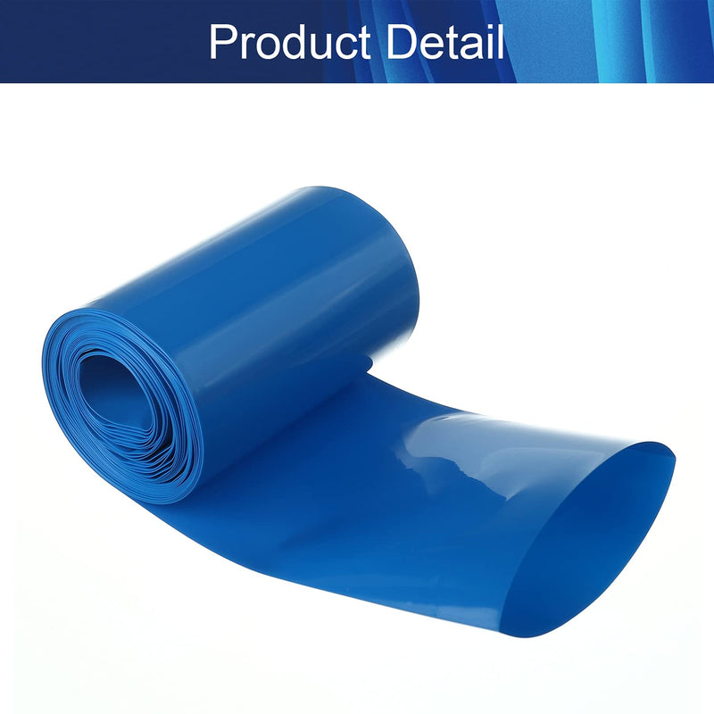 Aicosineg Battery Heat Shrink Tube Electrical Industrial Shrink Tube for Wire Insulation Blue 85mm/3.4" 1 Pcs