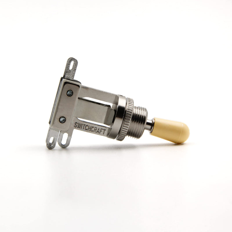Switchcraft 3-Way Short Toggle Switch w/Genuine Switchcraft Cream Tip
