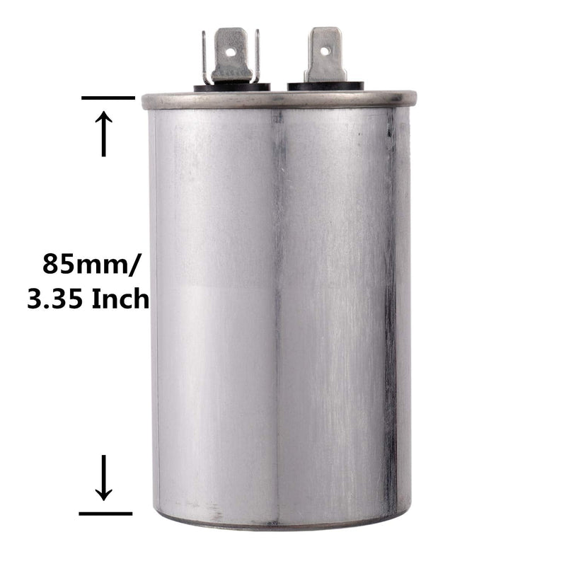 BOJACK 30 uf MFD 370V 450V AC Motor and Fan Starting Round Capacitor 50/60 Hz CBB65 10000 AFC