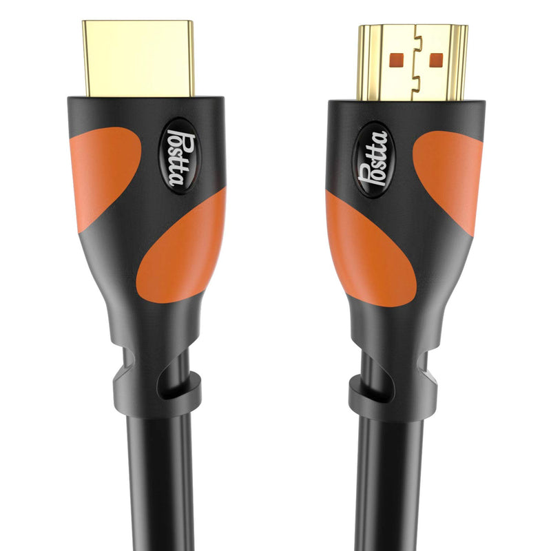 [AUSTRALIA] - HDMI Cable 30 Feet Postta 4K HDMI2.0 Cable Support 4K(2160P),3D,1080P,Ethernet,Audio Return(ARC)-(BlackOrange) 30FT Orange 