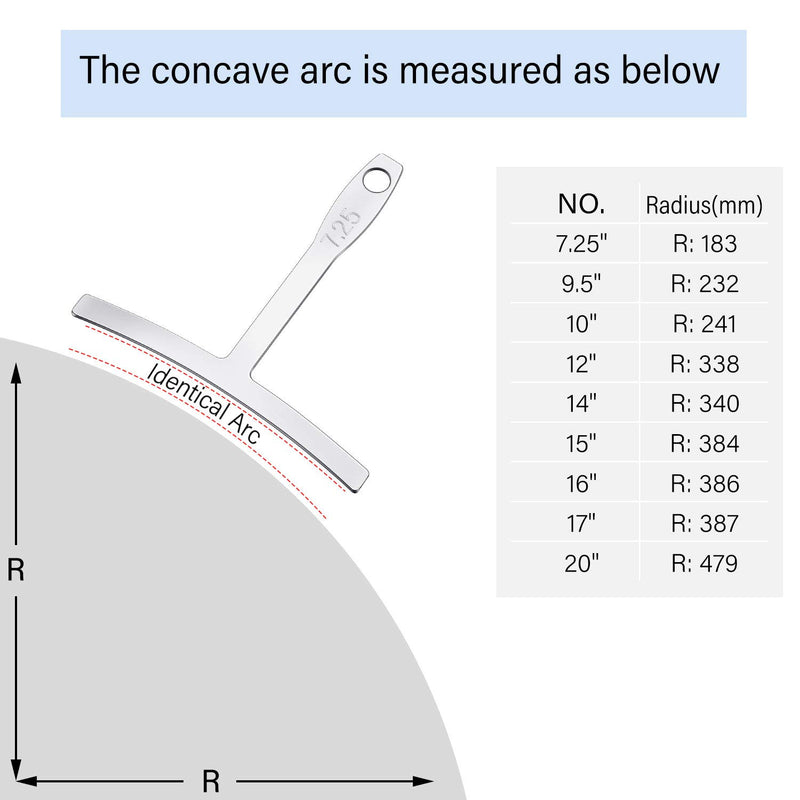 Understring Radius Gauge and Guitar String Action Ruler Measuring Luthier Tool for Guitar Bass String Instruments Setup Repair Tool