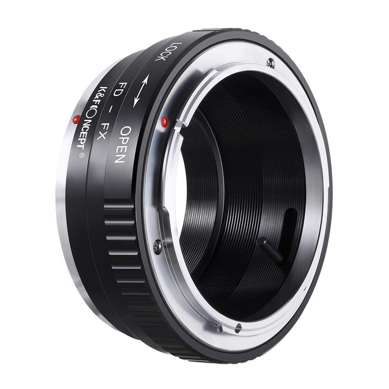 K&F Concept Lens Mount Adapter Canon FD Lens to Fujifilm FX Mount Mirrorless Camera Adapter FD-FX