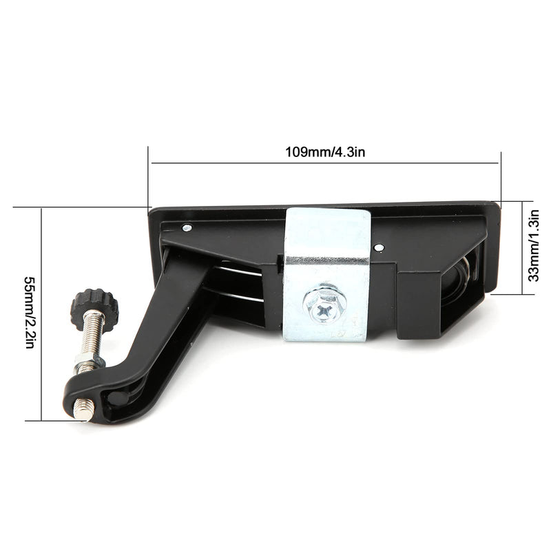 Compression Latch Lock Zinc Alloy Material,RV Cabinet Latch with Independently Installed Trigger Suitable for The Installation of RV Toolboxes, Boat Cabinets, Trailer Luggage Boxes(Black) Black