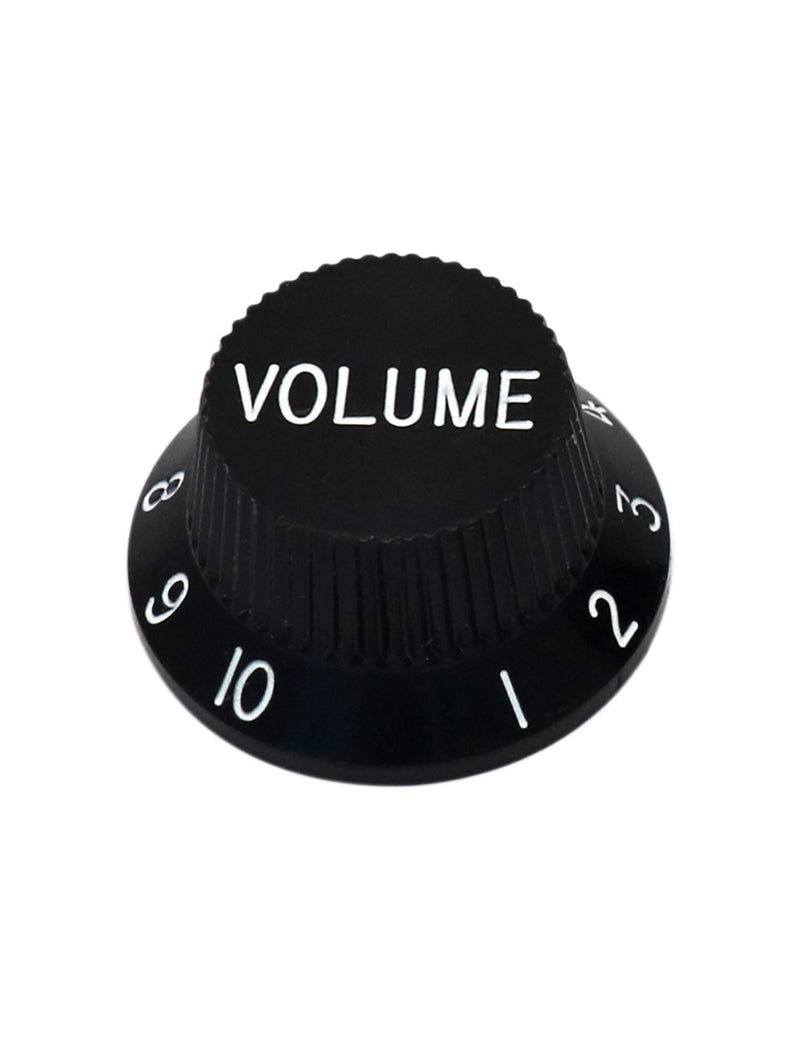 [AUSTRALIA] - Metallor Speed Control Knobs 1 Volume 2 Tone Fits Metric Pots Knobs Compatible with Fender Strat Stratocaster Style Electric Guitar Parts. (Black) Black 