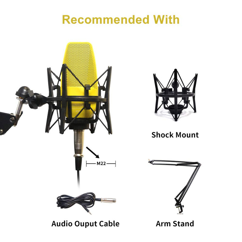 KD96 Broadcast microphone accessories mini Foldable Desktop Tabletop Tripod Microphone kit adjustable with Stand Suspension Scissor Boom Arm, Shock Mount