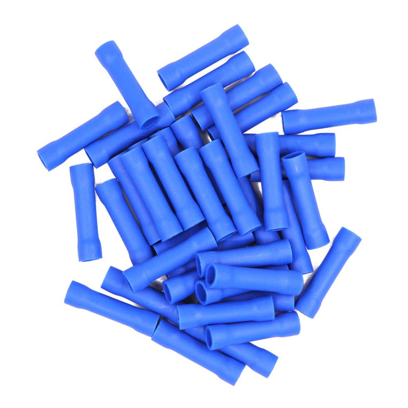 120Pcs Blue 16-14AWG Splice Butt Crimp Connectors… 120