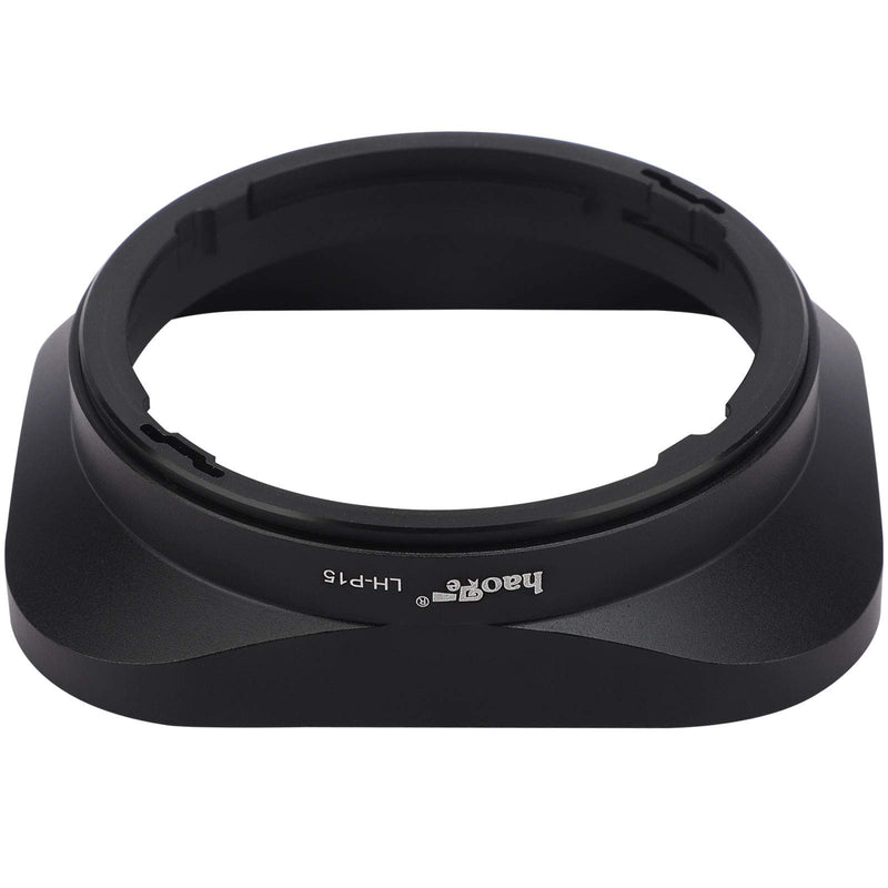 Haoge LH-P15 Square Metal Lens Hood for Panasonic Leica DG SUMMILUX 15mm f/1.7 ASPH Lens 15MM F1.7
