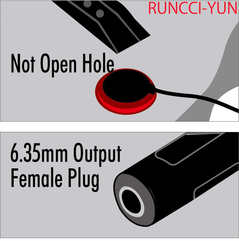 RUNCCI-YUN 2 Pcs Piezo Contact Microphone Mic, Guitar Microphone Pickup, for Guitar Violin Ukulele Cello Banjo Instruments Accessory