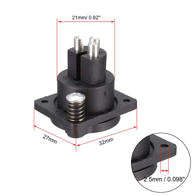 uxcell 3-Pin XLR Female Jack Panel Mount for Microphone Connector Adapter Converter Audio Speaker with Waterproof Cover 6Pcs
