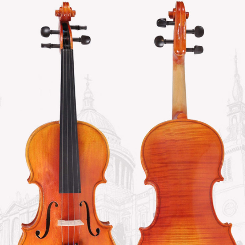 OTOTEC 4pcs Violin Fiddle Tuning Peg Set 4/4 Size Wooden Replacement Imitative Ebony Wood