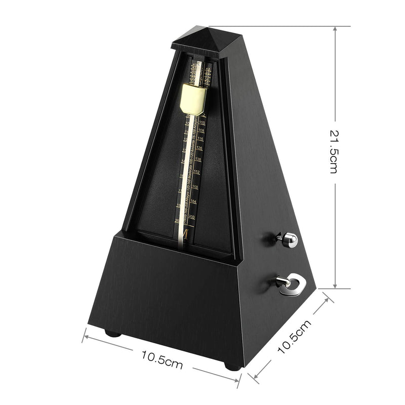 Donner Mechanical Metronome DPM-1 For Musician Guitar Piano Drum Violin Track Beat And Tempo Black