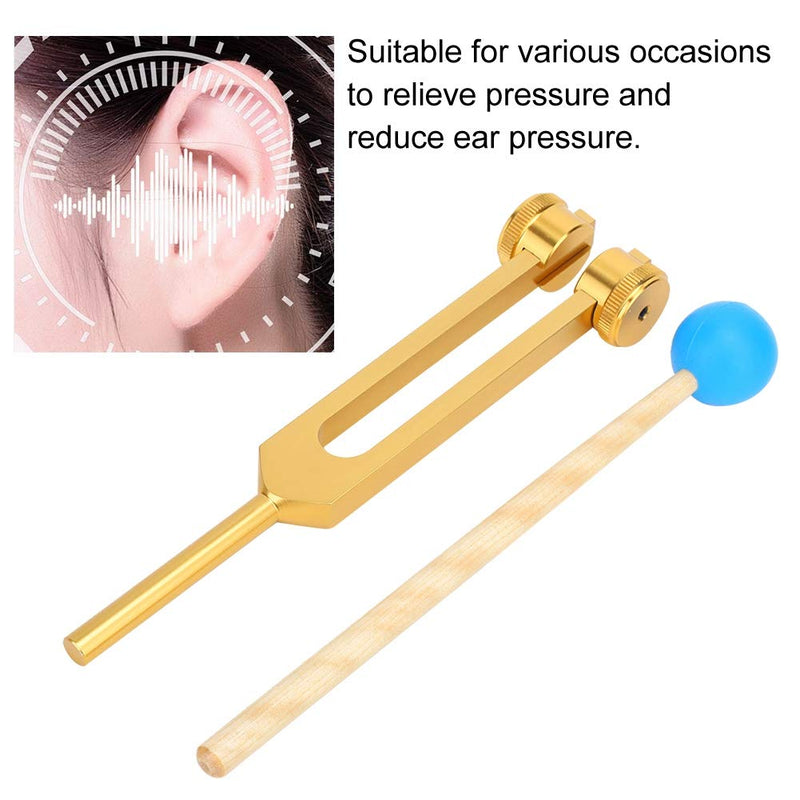 Yinhing Tuning Fork,32HZ Aluminum Alloy Tuning Fork with Hammer and Soft Storage Bag, Care Tool for Release Pressure
