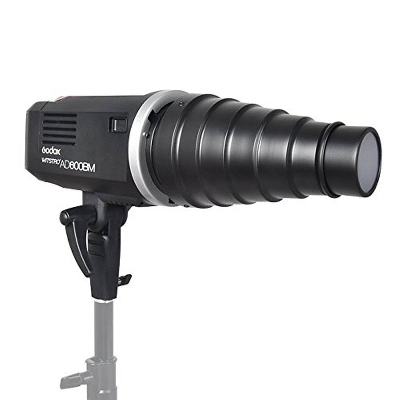 Godox SN-01 Bowens Mount Snoot Honeycomb Grid Light Beam Tube for Witstro AD600BM AD600B Universal Studio Strobe Flash (9"x3.7"x2.3")