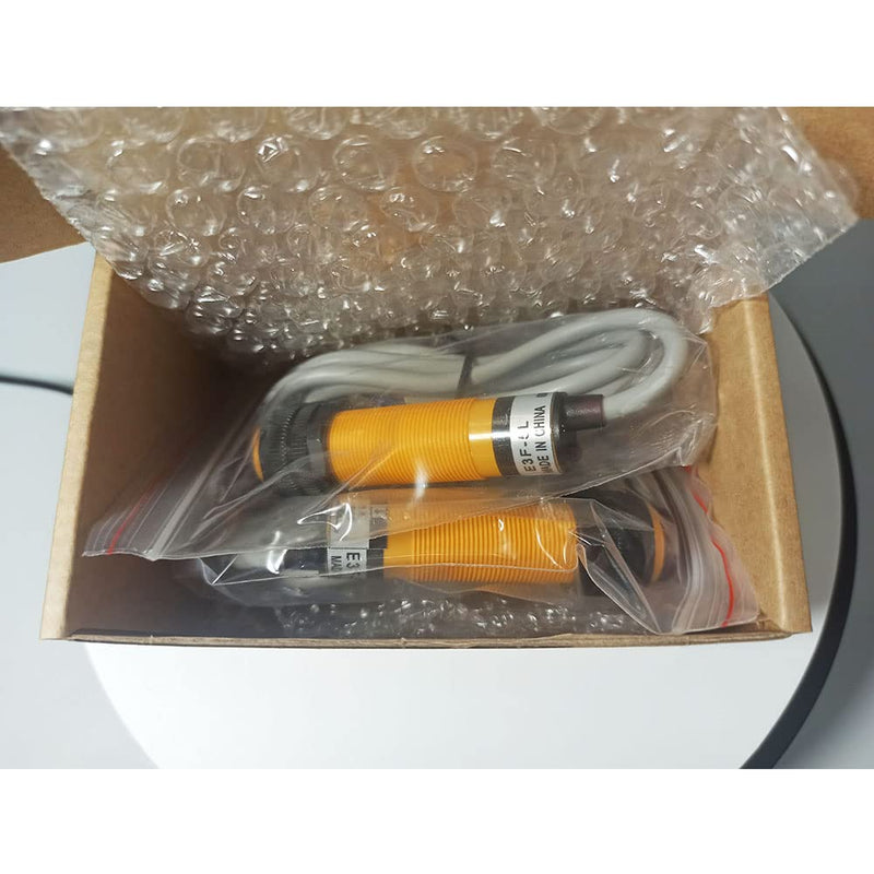 ATO 1 Pairs M18 Infrared Through-Beam Photoelectric Switch Sensor, Round Type DC 6-36V M18 PNP NC