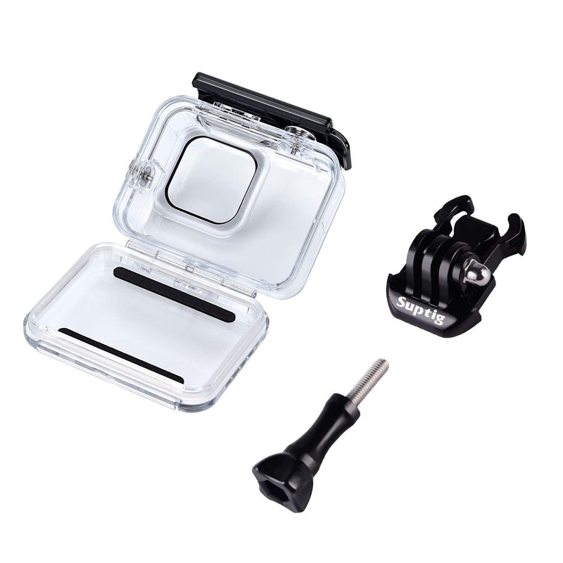 Suptig Waterproof Case Protective Housing Compatible for GoPro Hero 8 Black Waterproof 196ft (60 Meters)