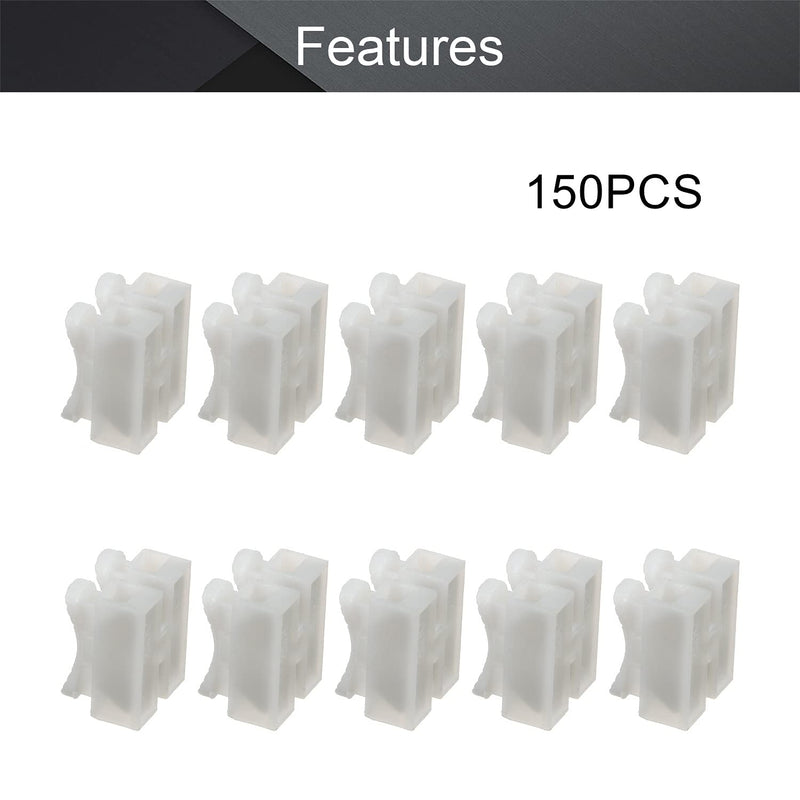 Fielect 150Pcs CH-2RH-2 Premium Spring Wire Connectors Screw Quick Terminal Barrier Block for LED Strip Light Wire Connecting CH-2RH-2 150Pcs